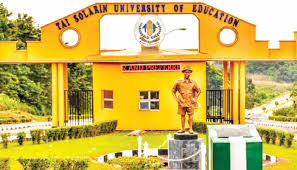 Tai Solarin University of Education Admissions 2025/2026