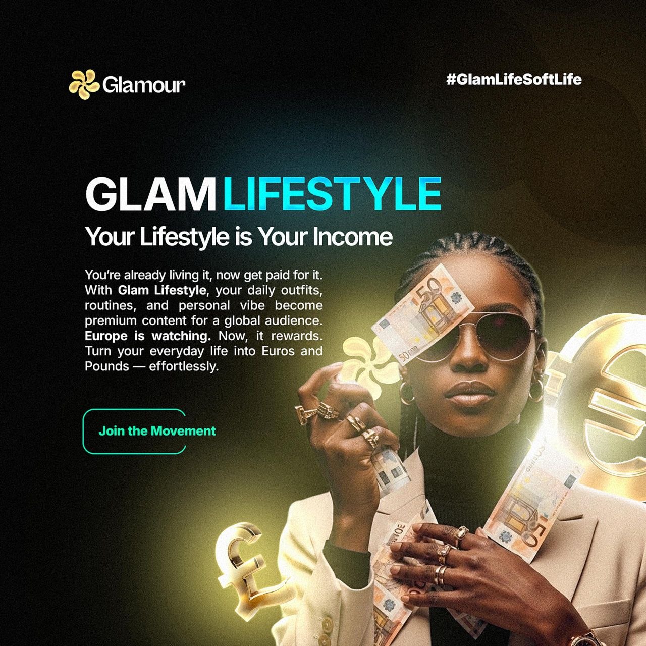 GlamLifestyle feature on Glamour earning platform Nigeria