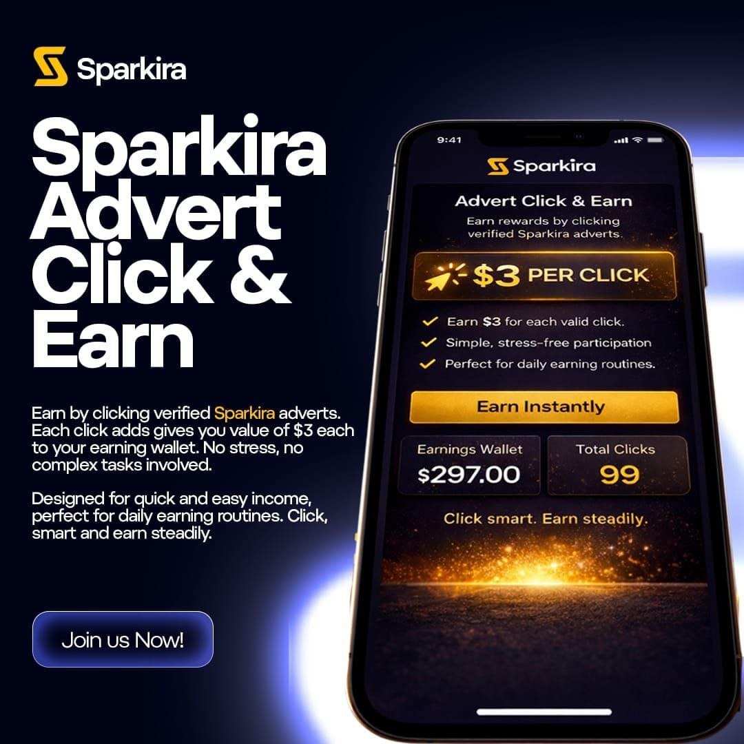 Sparkira earning platform Nigeria advert click and earn feature