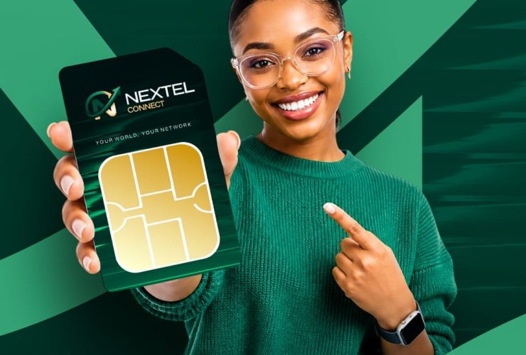 NEXTEL PROMOTION FLYER (A GIRL HOLDING NEXTEL SIMCARD)